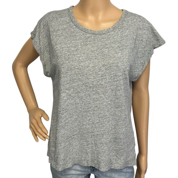 2/$15 J. Crew Drop Shoulder T-Shirt Gray Short Sleeve Cotton AS024 Size M - Picture 2 of 13